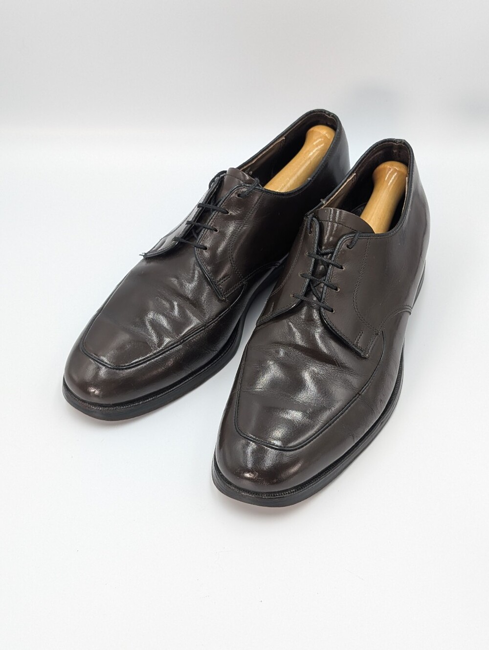 Vintage Dack's Derby Dress Shoes In Espresso Brown 8.5US